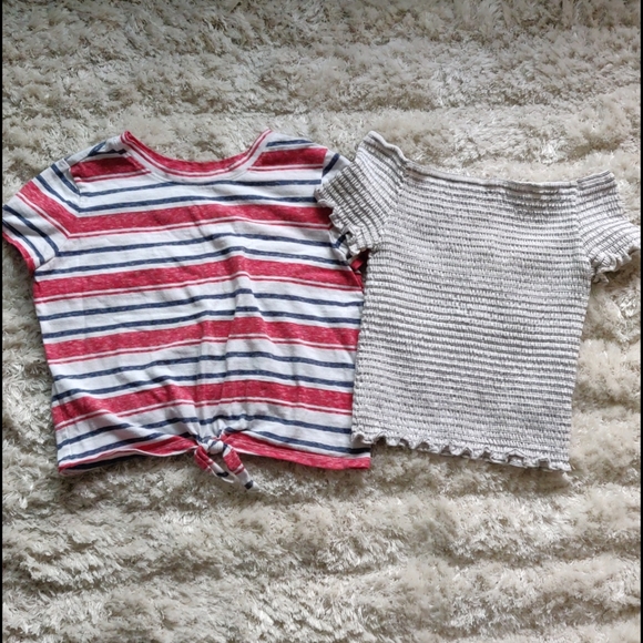 art class Other - EUC Pair of girl's striped short sleeve shirts